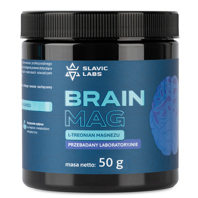 L-Treonian Magnezu BRAINMAG proszek 50g Slavic Labs