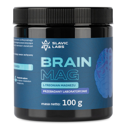 L-Treonian Magnezu BRAINMAG proszek 100g Slavic Labs