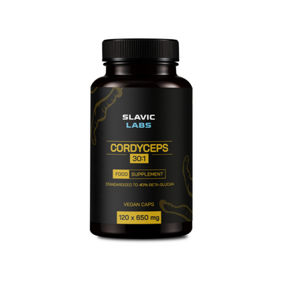 Cordyceps (Maczużnik chiński) 120 kapsułek DER 30:1 - Slavic Labs