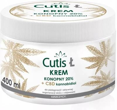 CUTIS Ł - ŁUSZCZYCA krem konopny 20% 400 ml