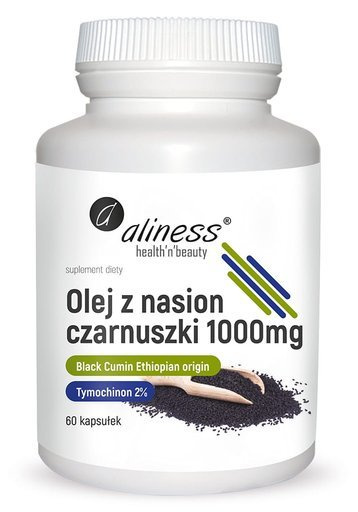 Olej z nasion czarnuszki 2% 1000mg x 60 kapsułek, Aliness