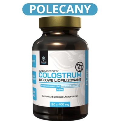 Colostrum Wołowe liofilizowane 120kap. Slavic Labs