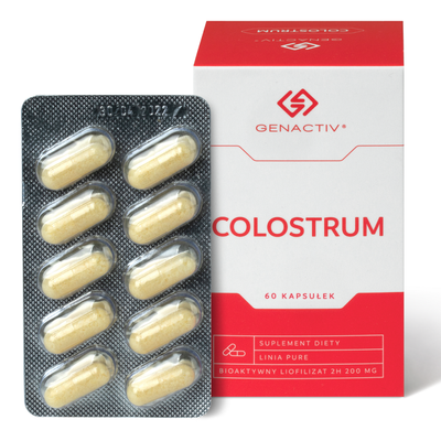 Colostrum kaps. 60 x 200 mg, Genactiv