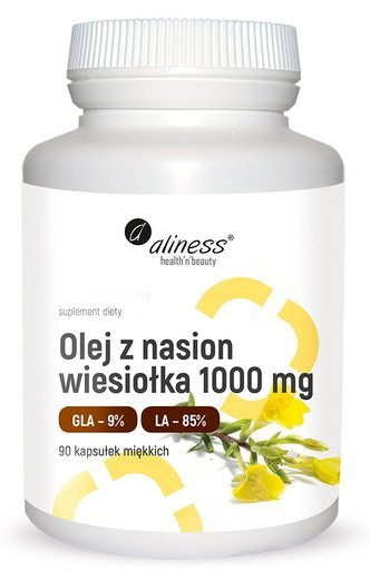 Olej z nasion wiesiołka 9% 1000mg x 90 kapsułek, Aliness