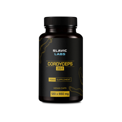 Cordyceps (Maczużnik chiński) 120 kapsułek DER 20:1 - Slavic Labs