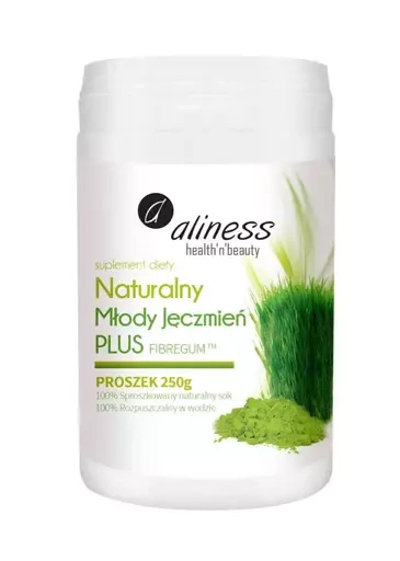 Naturalny Młody Jęczmień Plus 250g - FIBREGUM, Aliness