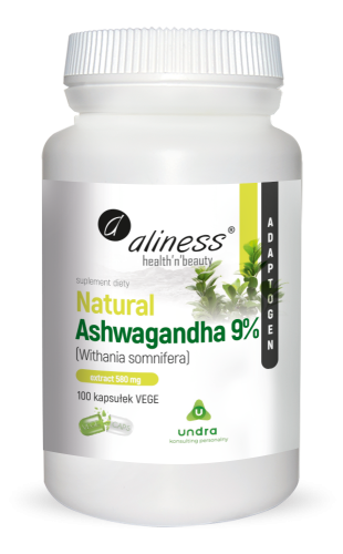 Aliness Natural Ashwagandha 580 mg 9% x 100 Vege kaps