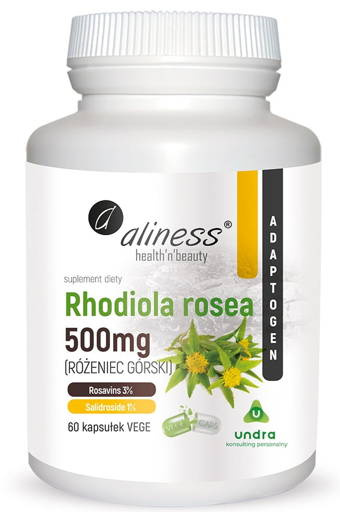 Rhodiola rosea (różeniec górski) 500mg x 60 -  Aliness