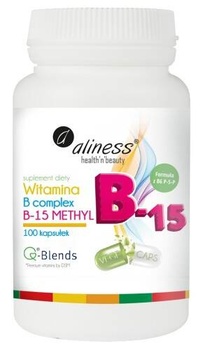 Witamina B - Complex B-15 Methyl 100 Vege kapsułek, Aliness