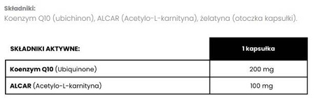 UP Health Pharma Q10+ + Koenzym Q10 + ALCAR 30kap