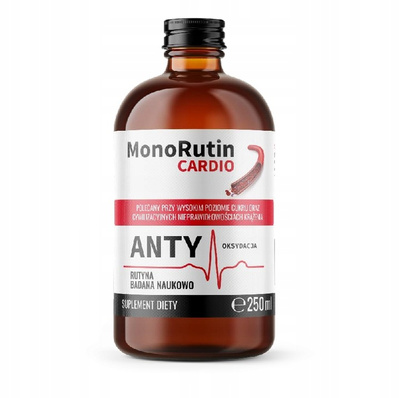 MonoRutin Cardio KRĄŻENIE ŻYLAKI WYSOKO BIODOSTĘPNY WYCIĄG Z ZIELA RUTY