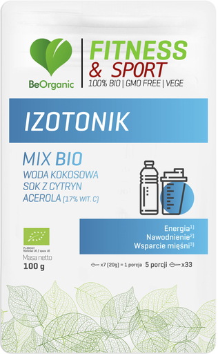 Izotonik BIO 100g, BeOrganic