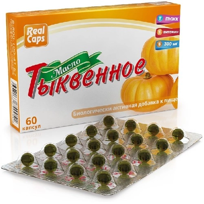 Olej z Pestek Dyni 60 kaps. 300mg REALCAPS