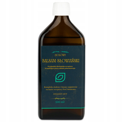 Balsam Słowiański Ziołowy Zakwas Zgaga Refluks 500 ml- Polski Zielarz