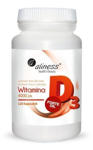 Witamina D3 z Lanoliny Forte Oil 4000 j.m. - Aliness