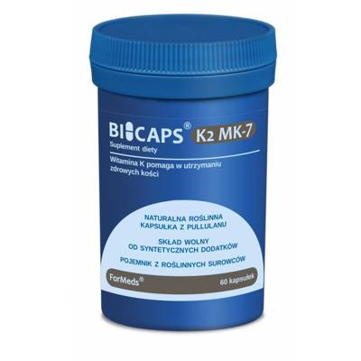 BICAPS® K2 MK-7 - Witamina K, 60 vegan kapsułek, ForMeds