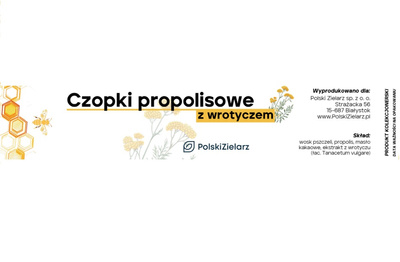 NATURALNE Czopki Propolisowe z Wrotyczem 12 szt. Polski Zielarz