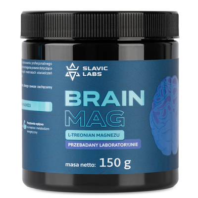 L-Treonian Magnezu BRAINMAG proszek 150g Slavic Labs