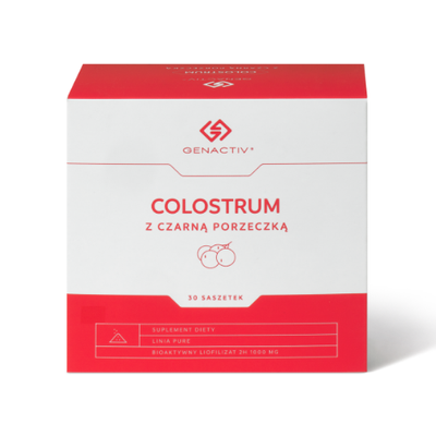 Colostrum z Czarną Porzeczką saszetki 30 x 3g Genactiv