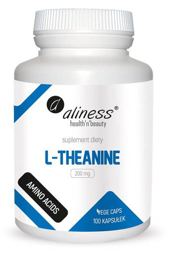L-Theanine L-Teanina 200 mg x 100 Vege caps. - Aliness