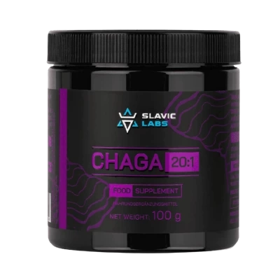 Chaga 100g – Błyskoporek podkorowy DER 20:1 - Slavic Labs