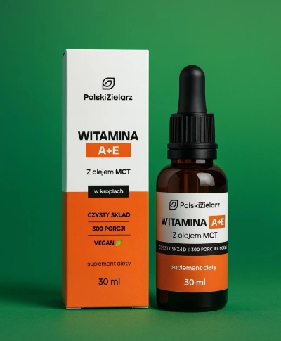 Witamina A+E w kroplach 30ml  - Polski Zielarz