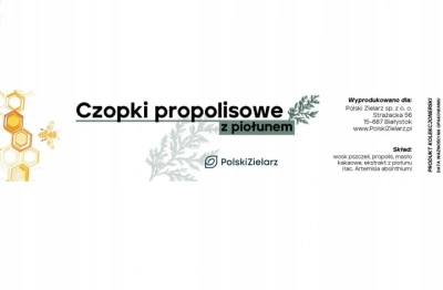 NATURALNE Czopki Propolisowe z Piołunem 12 szt. HEMOROIDY | INFEKCJE Polski Zielarz