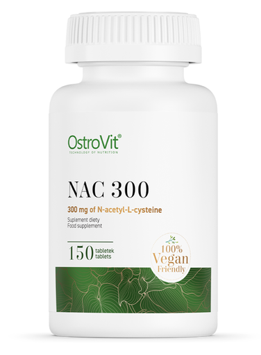 NAC N-Acetyl-L-Cysteine 300 mg x 150 Vege tabs. OstroVit