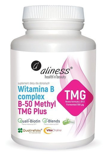 Witamina B - Complex B-50 Methyl TMG 100 Vege kapsułek, Aliness