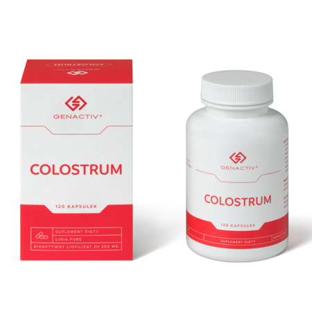 Colostrum kaps. 120 x 200 mg, Genactiv