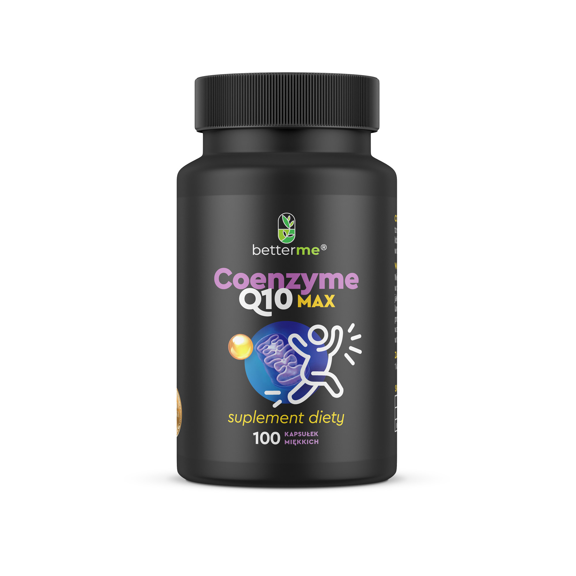 5904422547660-Koenzym-sloik Koenzym Q10 MAX w oleju lnianym 100kap. BetterMe - obrazek 1