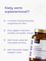 AshwaMag – Ashwagandha + Magnez + B6 850mg 60kaps Slavic Labs - obrazek 3