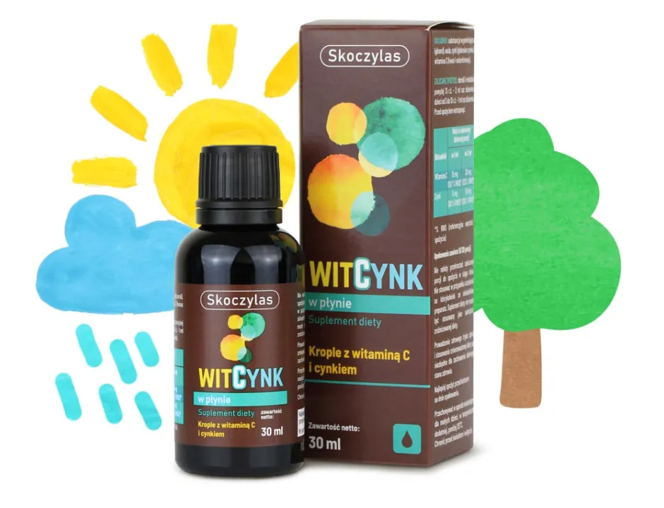 witcynk skoczylas WITCYNK witamina C + cynk krople 30ml Skoczylas - obrazek 1