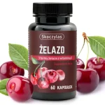 ŻELAZO 3 formy Witamina C, wiśnia 60kaps Skoczylas