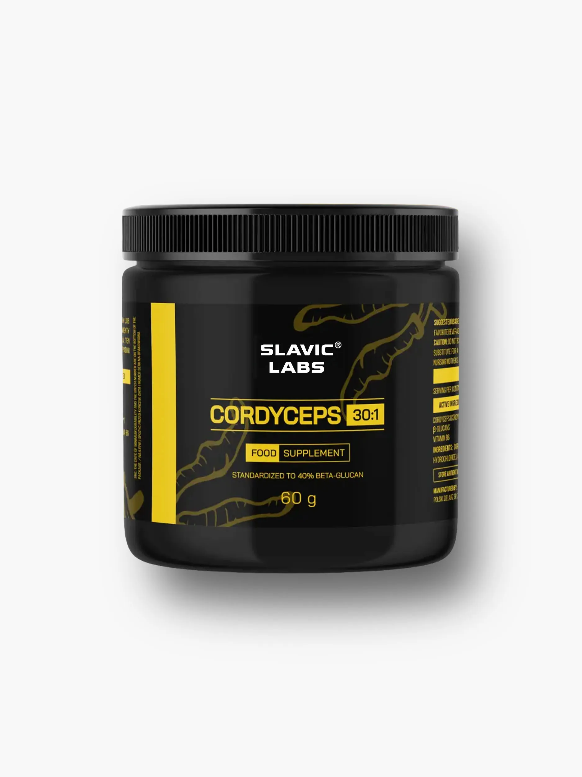 cordyceps_30_60g_slavic_labs_clean Cordyceps (Maczużnik chiński) 60 g DER 30:1 Slavic Labs - obrazek 1