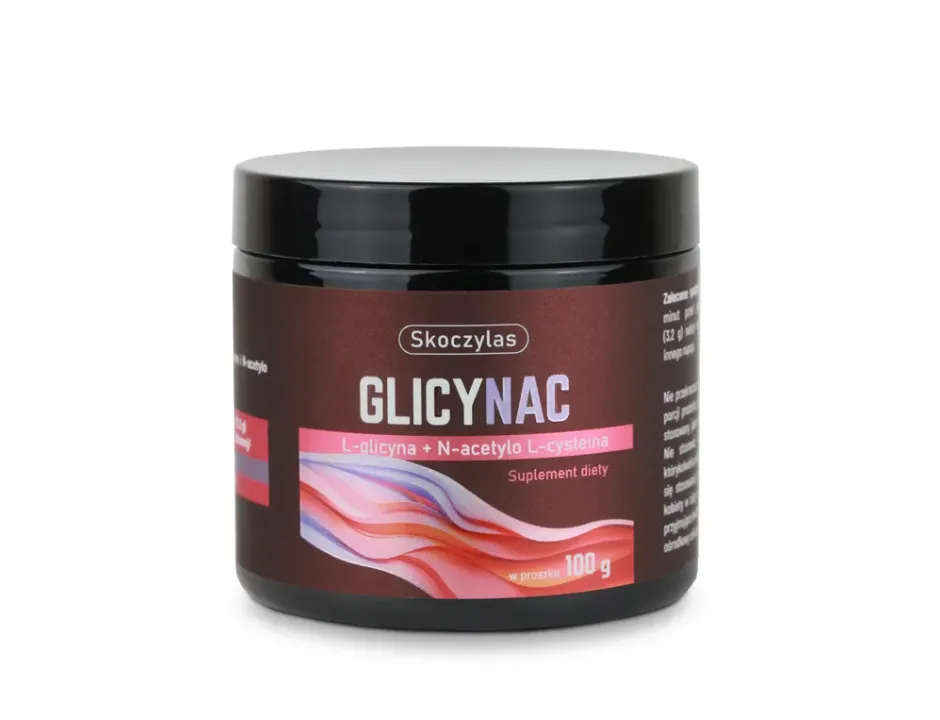 glicynac skoczylas Skoczylas GLICYNAC L-glicyna + N-acetylo L-cysteina w proszku 100g - obrazek 1